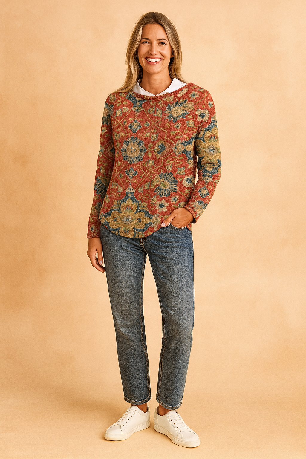 Maja | Vintage floral sweater