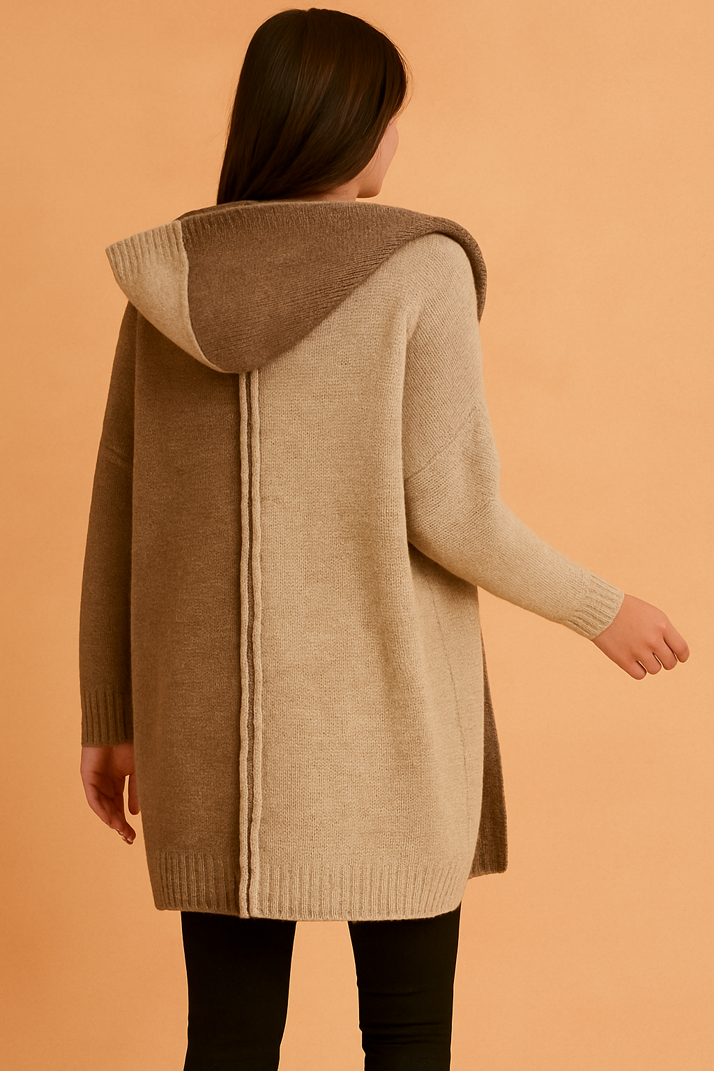 Maureen | Long Hooded Cardigan