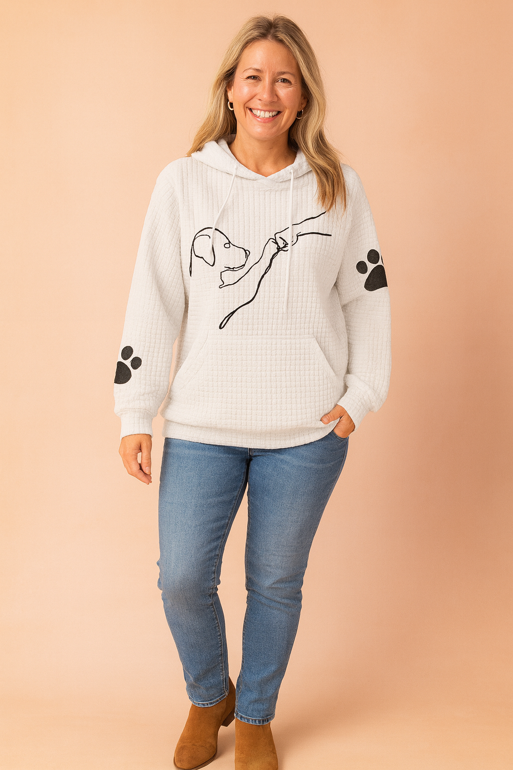 Max | Dog and Paws Sweatshirt for Animal Lovers