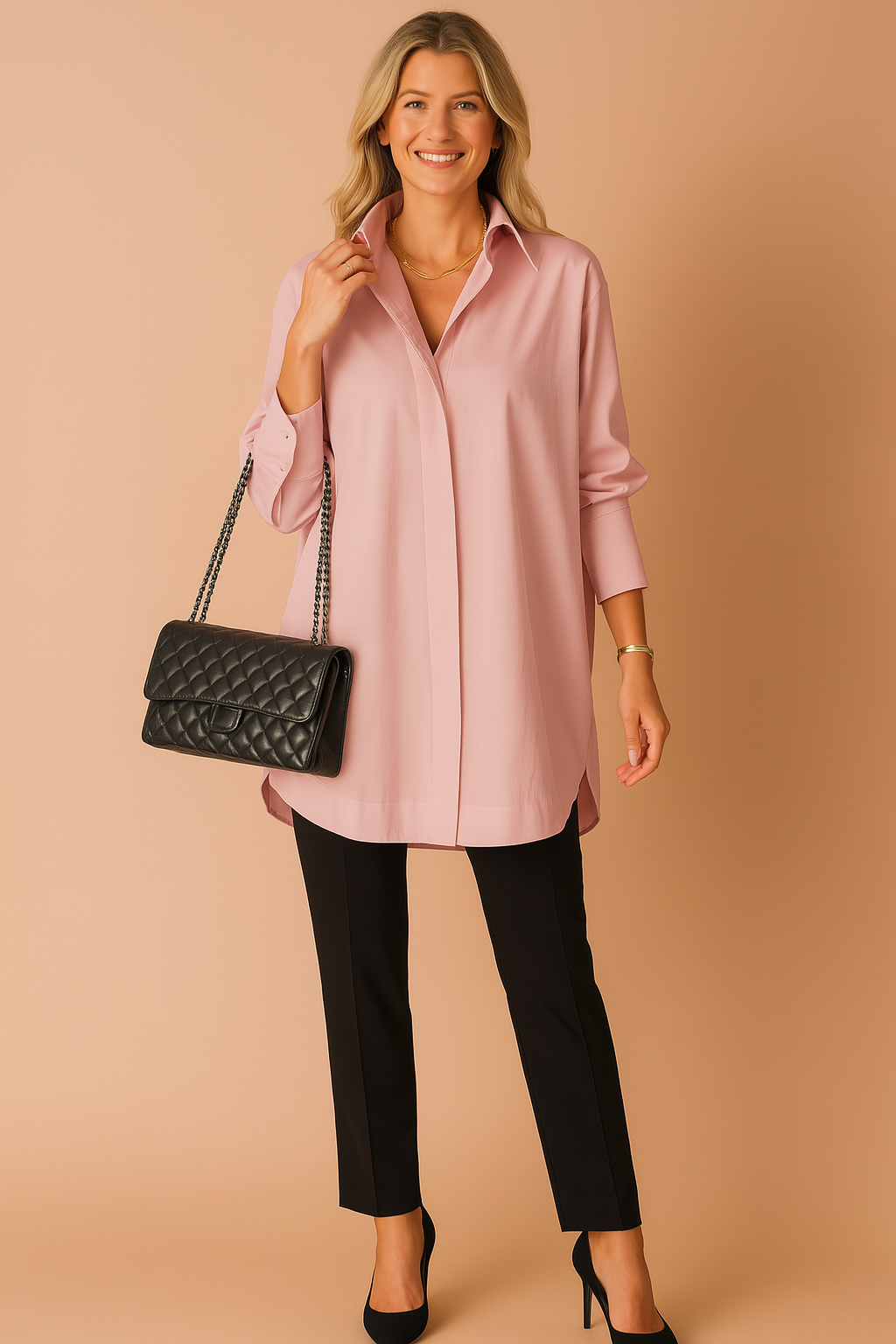 Monaco | Elegant oversized shirt blouse