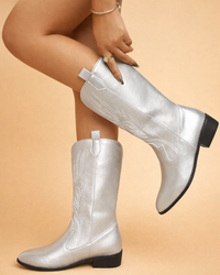 AMELIA | Stylish PU Leather Soft Lining Cowboy Boots