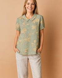 Alina | Summer blouse with a delicate pattern