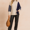 Amari | Patchwork Sweater in a Fashionable Style