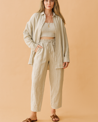 Amy | Comfortable blouse and button-up pants