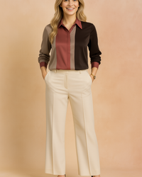 Aria | Elegant blouse with a fashionable contrast