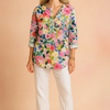 Aria | Lightweight blouse with a cutout neckline