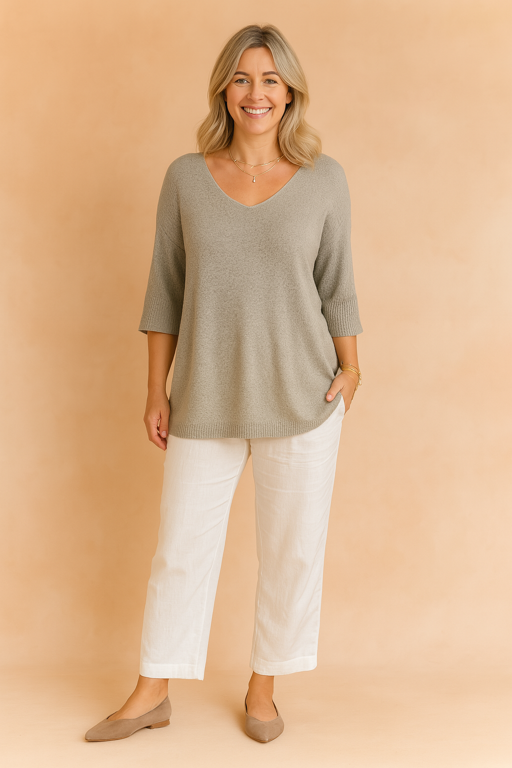 Barbara | Casual Elegance with a V-Neck