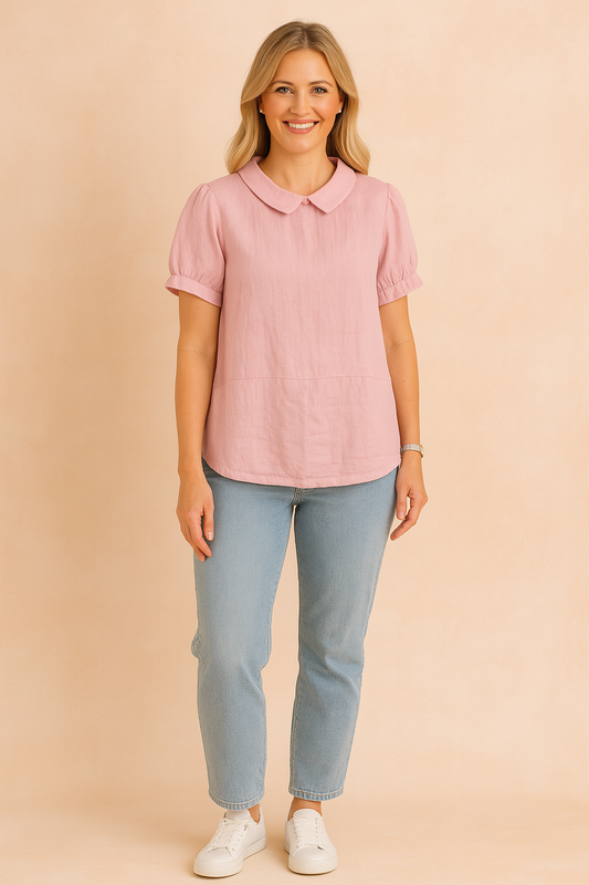 Bella | Cropped top with collar