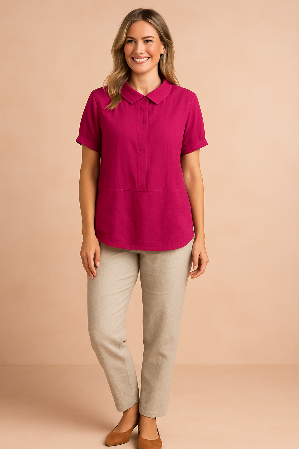 Bella | Cropped top with collar