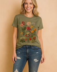 Berry | T-shirt with a Plant Motif