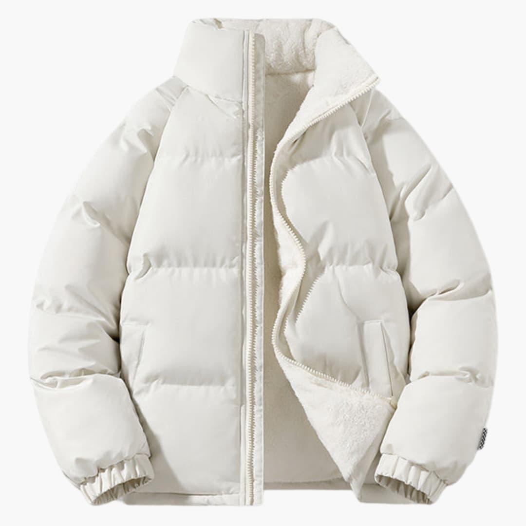 Black Puffer Jacket Women - Warm Winter Coats for Women with Fleece Lining and Hood