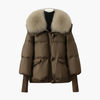 Black Puffer Jacket Women with Faux Fur Collar - Stylish Women's Winter Coats for Cold Weather
