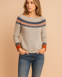 Boho Pattern Pullover | Geometric Pattern Sweater