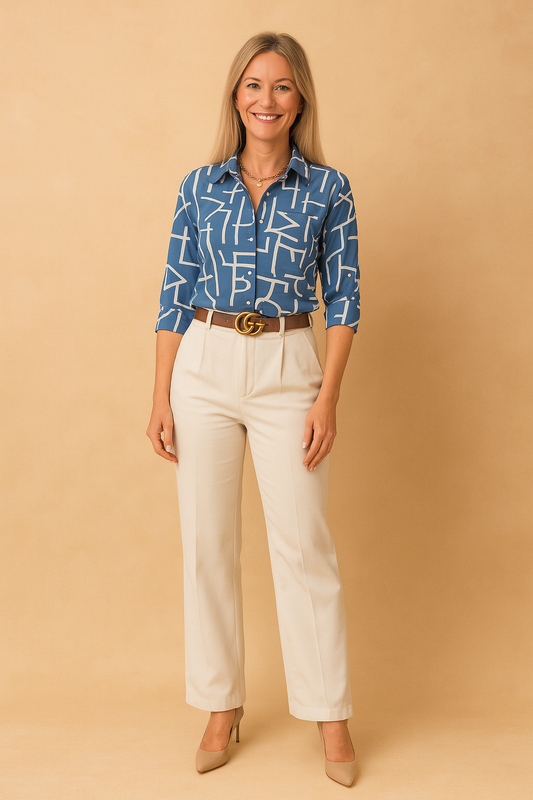 CARMEN | Chic printed shirt blouse