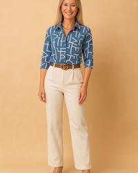 CARMEN | Chic printed shirt blouse