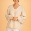Marli | Knitted V-neck sweater