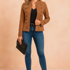Natalie | Tailored Military-Inspired Short Jacket with Structured Fit