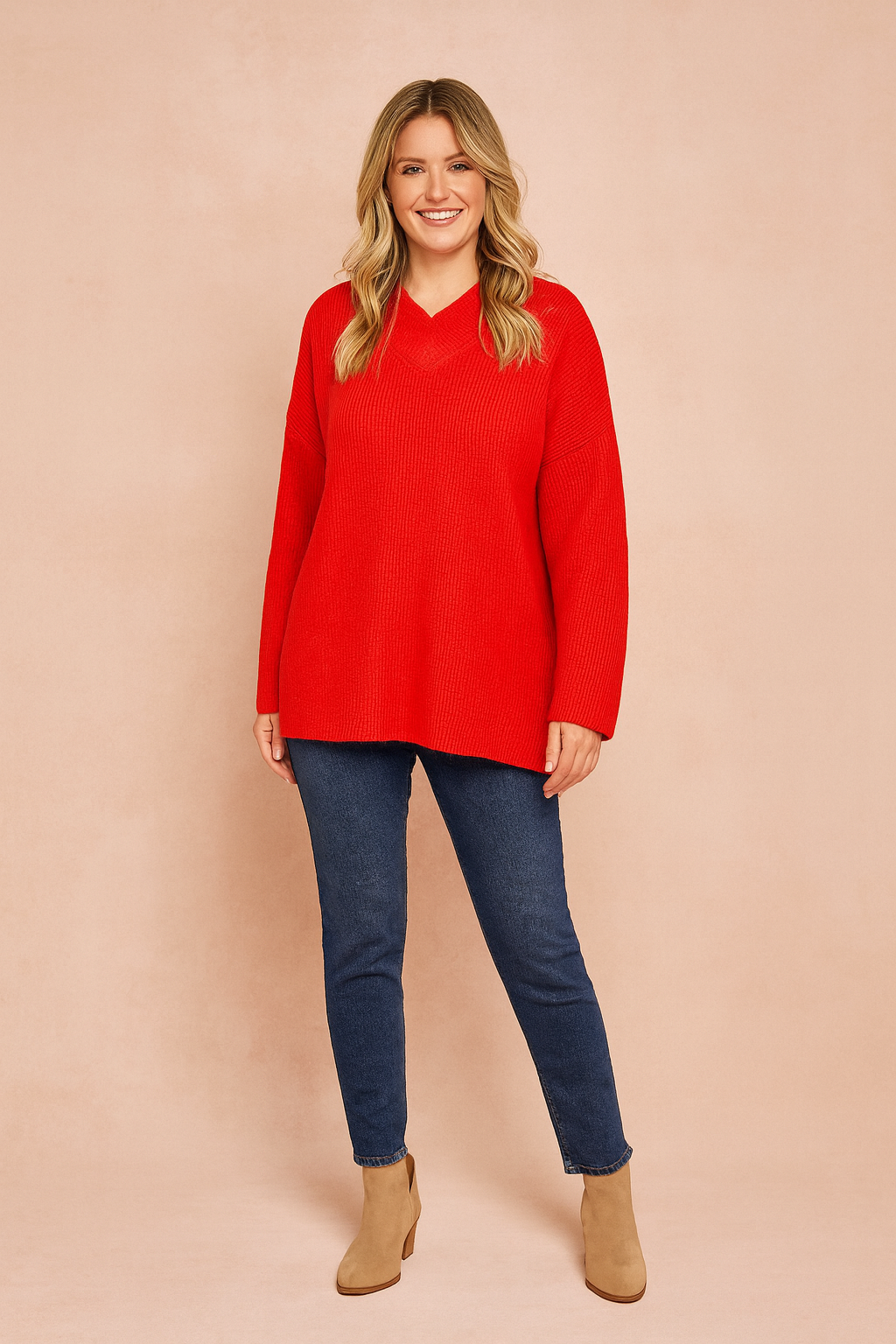 Dorota | Oversized V-neck sweater