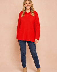 Dorota | Oversized V-neck sweater