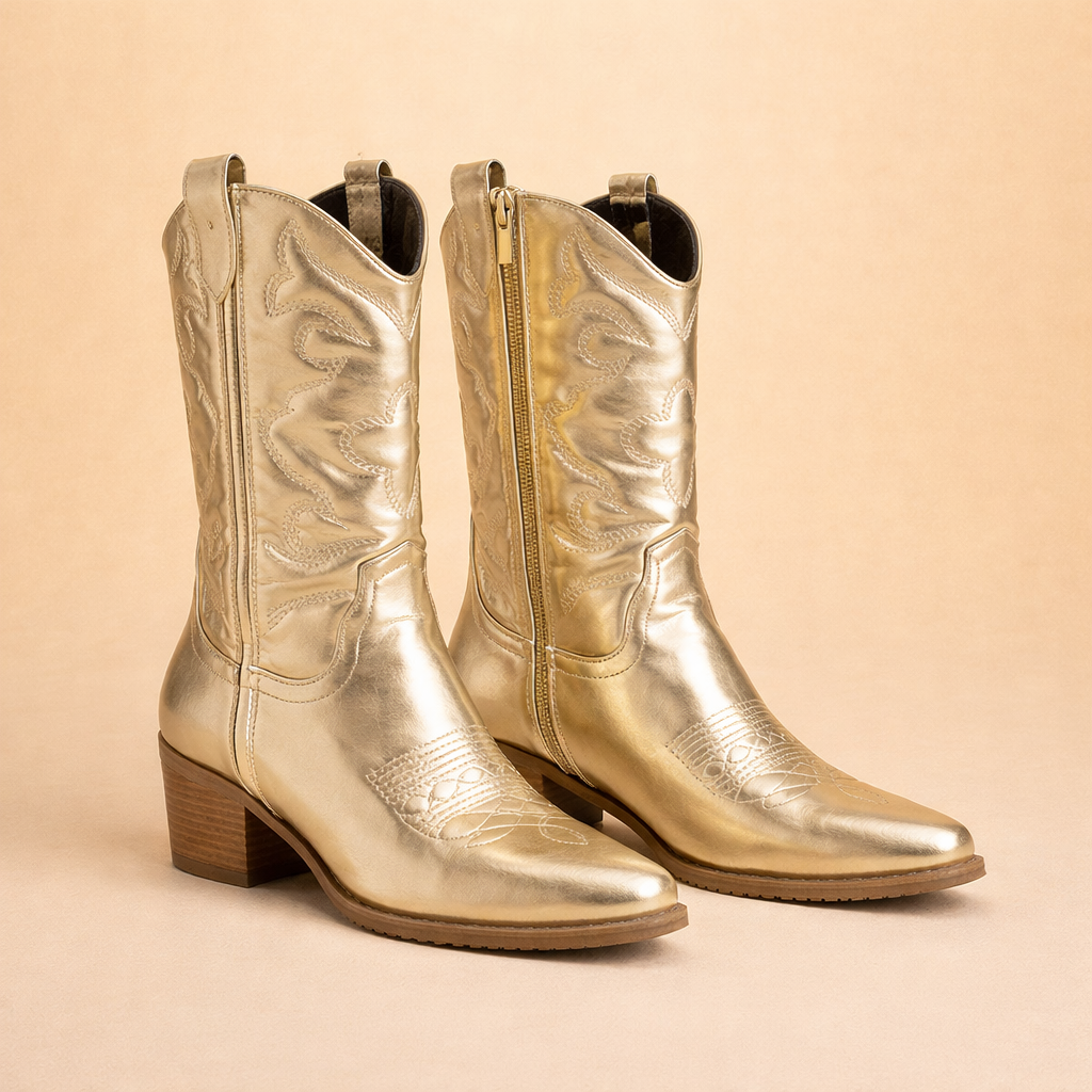 EVELYN | Retro Western Cowboy Boots