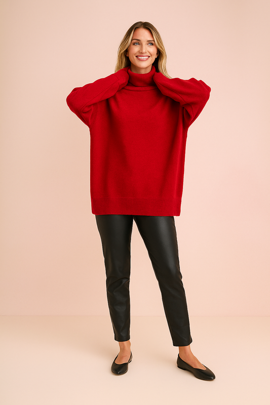 Eliza | Classic turtleneck sweater in a loose fit
