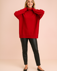 Eliza | Classic turtleneck sweater in a loose fit