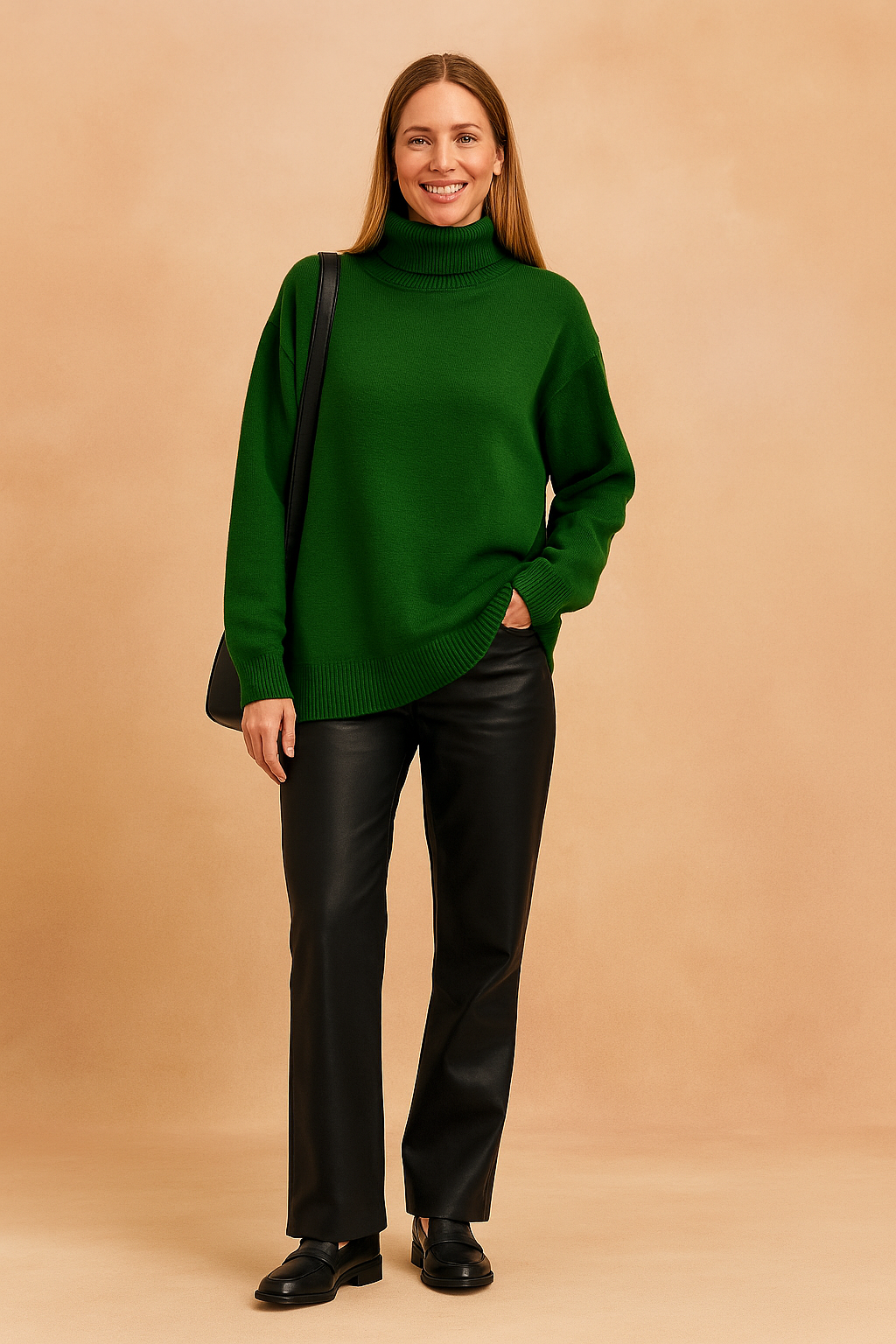 Eliza | Classic turtleneck sweater in a loose fit
