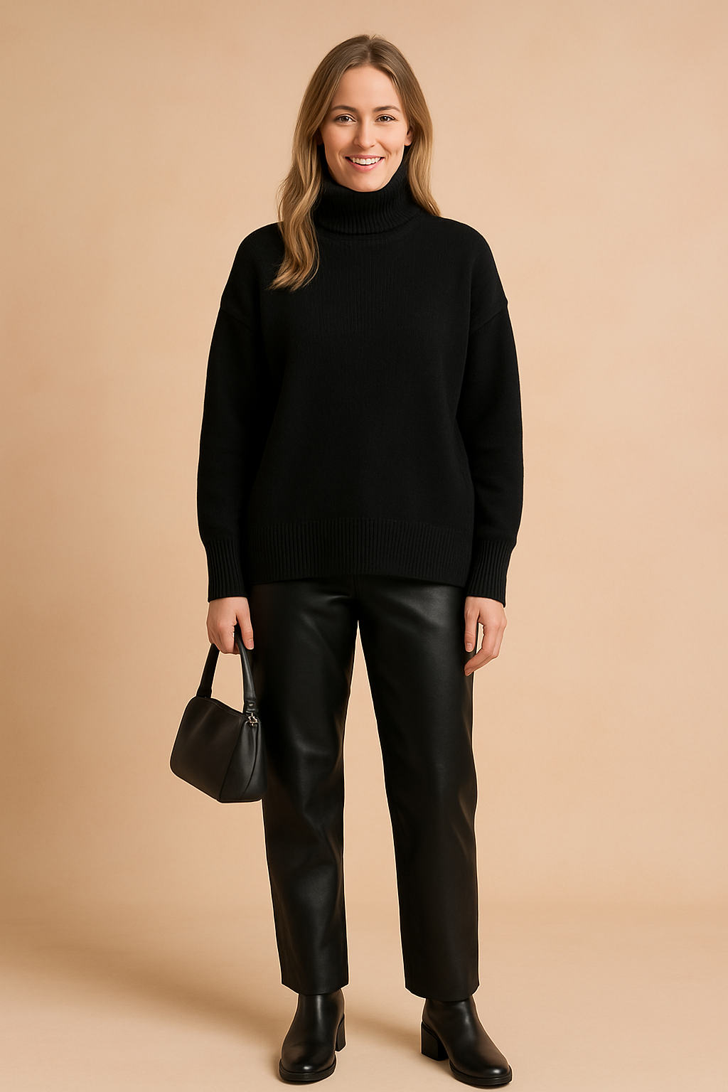 Eliza | Classic turtleneck sweater in a loose fit