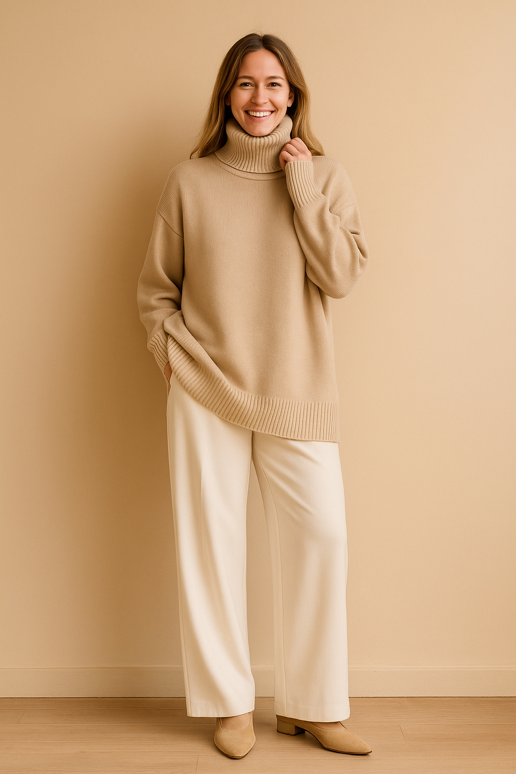 Eliza | Classic turtleneck sweater in a loose fit