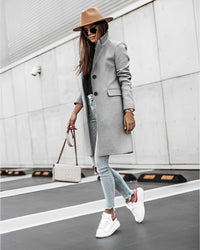 Elysiav | Women's Long Trench Coat | Comfortable