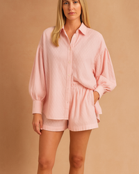 Freya | Casual Breathable Blouse and Crop Set