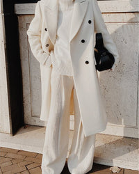 Hain | Women's Double-Breasted Long Trench Coat | Winter