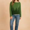 Helena | Sweater with a forest motif