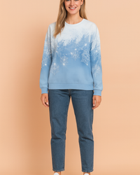 Ilona | Sweater with a winter snowflake motif