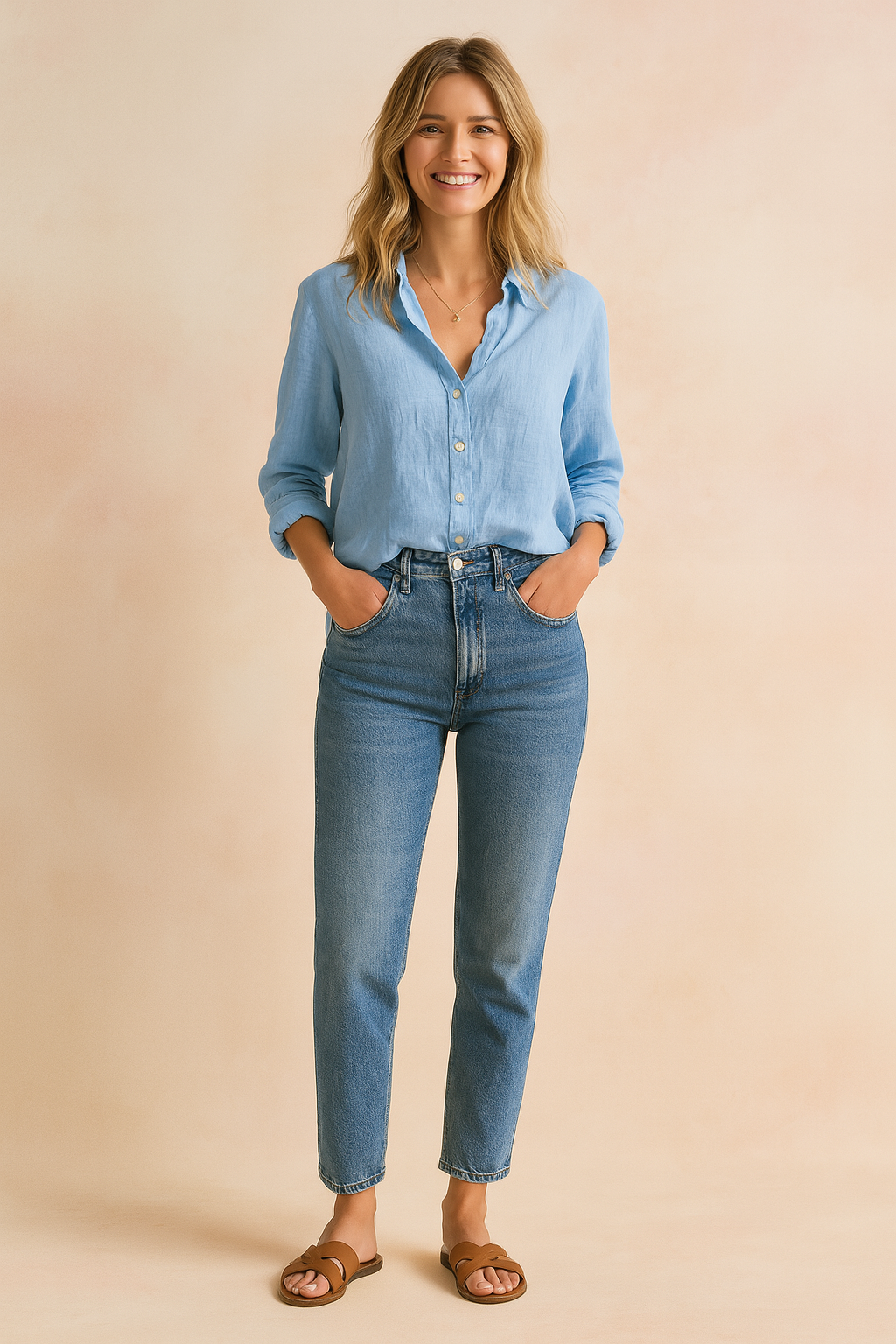 JENNIFER | Classic shirt blouse with a casual style