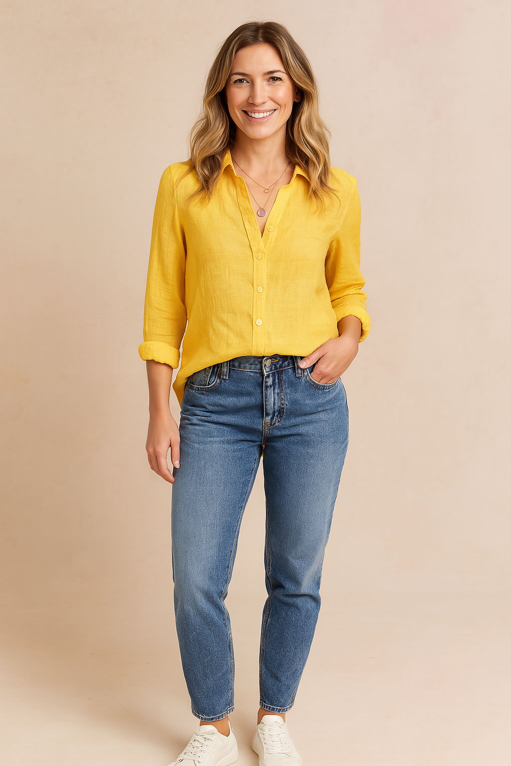 JENNIFER | Classic shirt blouse with a casual style