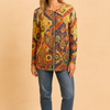 Kaja | Sweater with an artistic pattern