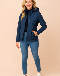 Karina | Winter Jacket with Hood and Fashionable Pattern