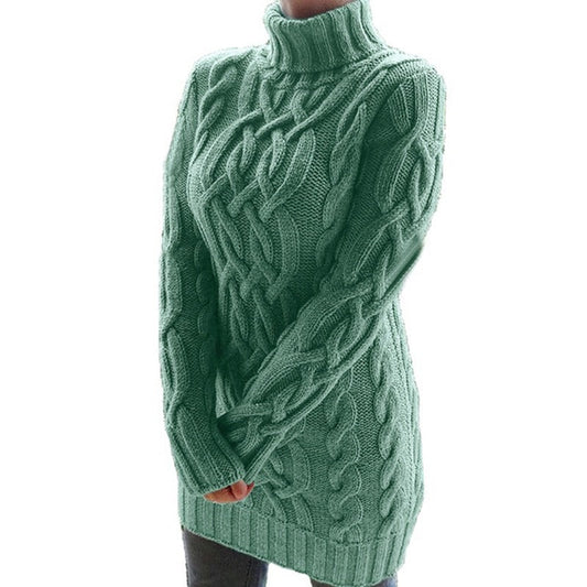 Karolina | Cable-knit turtleneck sweater