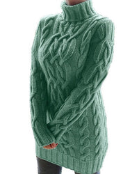 Karolina | Cable-knit turtleneck sweater