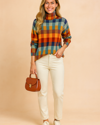 Klara | Colorful Checked Sweater