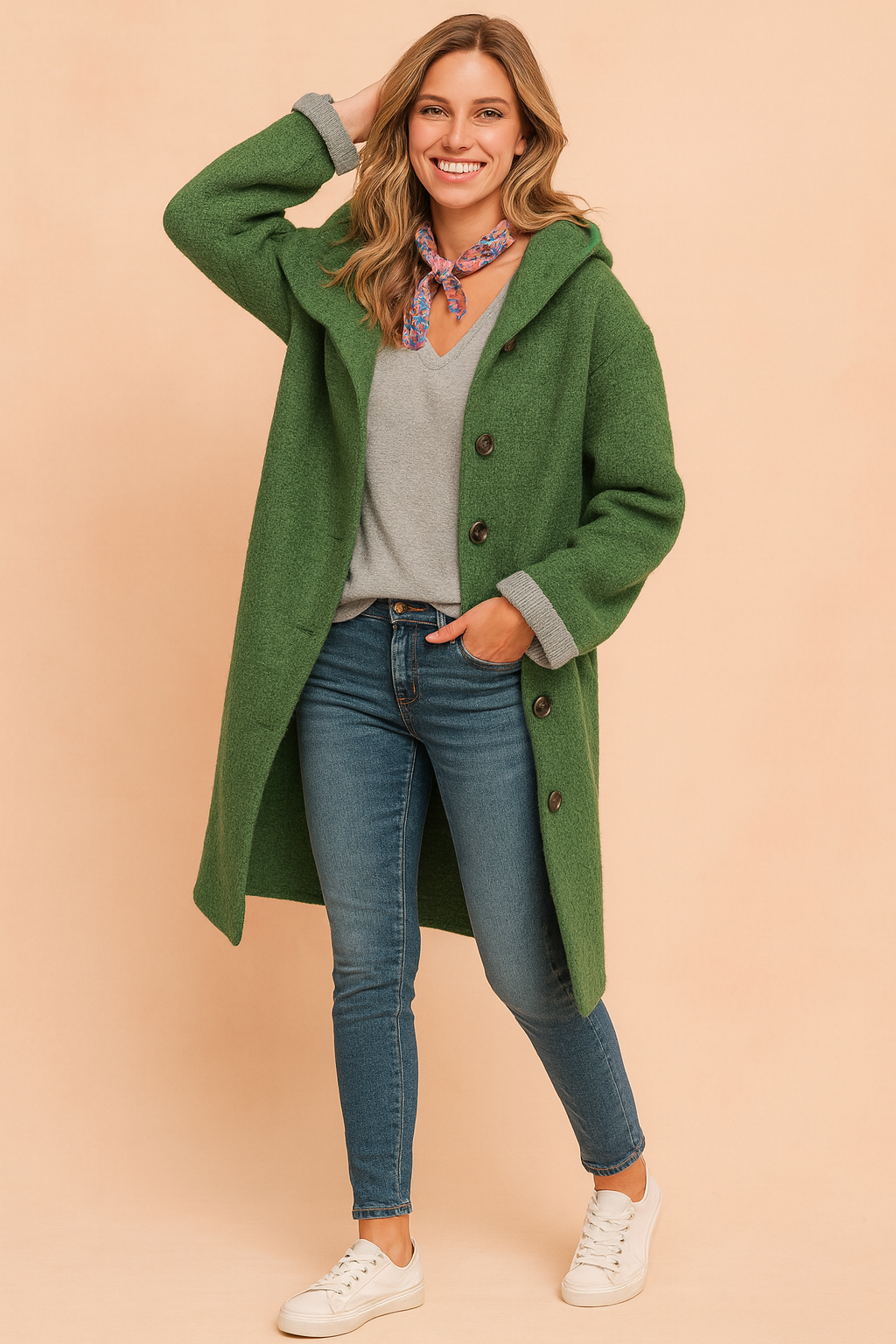 Klara | Stylish coat with a collar