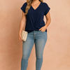 Lana | Feminine wrap front blouse