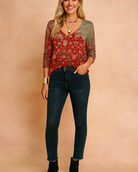 Lena | Deep V-neck sweater