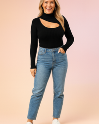 Lena | Sweater with a cutout neckline