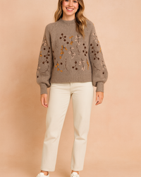 Lena | Sweater with an autumn motif