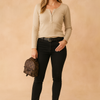 Lexi | Ribbed Button-Down Blouse