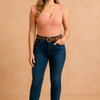 Lucy | Lace blouse with a deep neckline