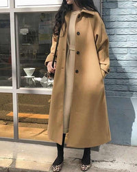 Malinam | Women's Long Trench Coat | Warm