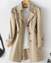 Marit | Women's Button Down Down Trench Coat | Long